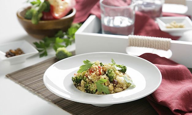 Salteado de quinoa con verduras